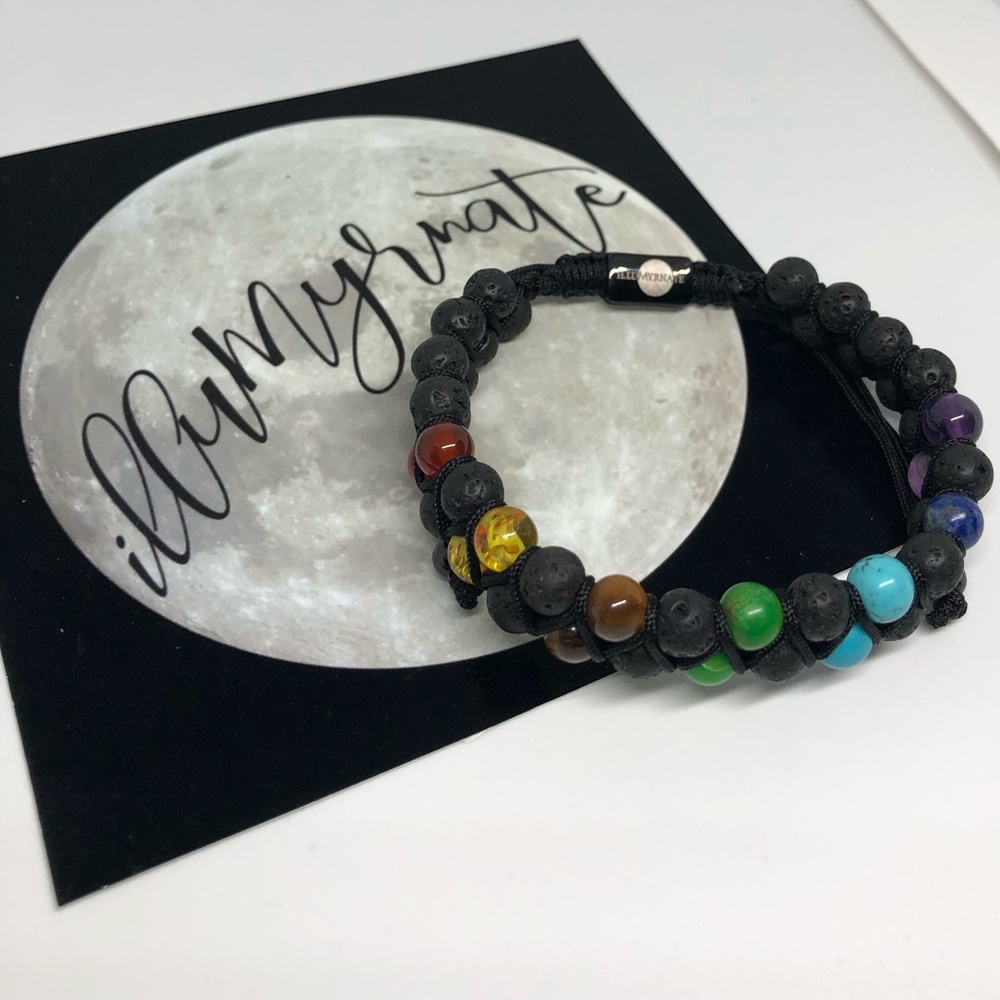 Natural 7 Chakra Gemstone Bracelet